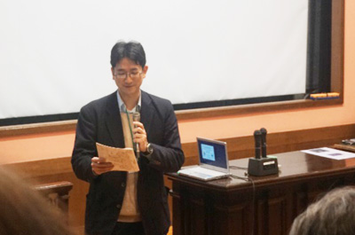 Speech by Assistant Prof. Kiichiro Hatoyama