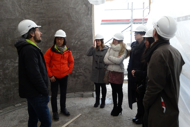 Tour of the robotic concrete casting system at the NEST facility