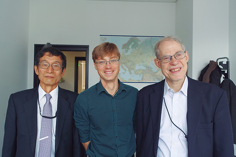 URA Hayashi, Assistant Prof. Fictner, Prof. Geller