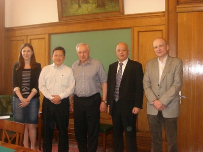 Meeting with the Dean of Faculty of Biology, M. Kirpichnikov