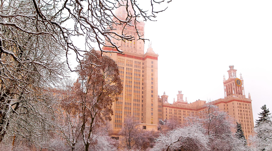 Lomonosov Moscow State University - In Winter